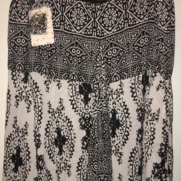 Freepeople Black & White Strapless  Maxi Dress - Picture 7 of 7
